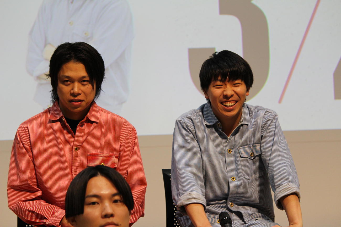 「第14回ytv漫才新人賞決定戦」に出場するフースーヤ。左から田中ショータイム、谷口理