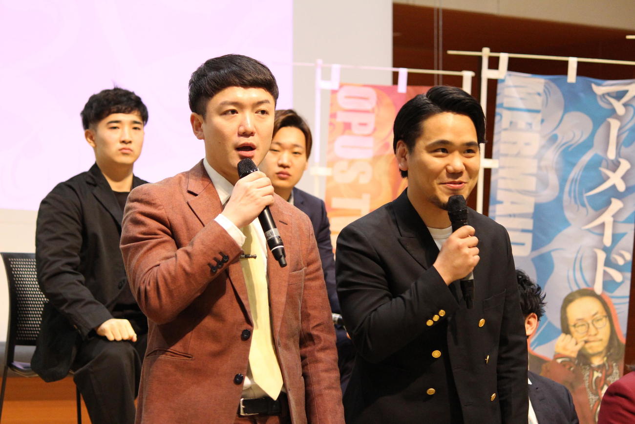 「第14回ytv漫才新人賞決定戦」に出場するオーパスツー。左から大ちゃん、しんじょう
