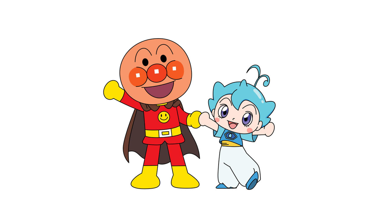 「それいけ！　アンパンマン　チャポンのヒーロー！」のアンパンマン（左）とチャポン（C）やなせたかし／フレーベル館・TMS・NTV（C）やなせたかし／アンパンマン製作委員会2025