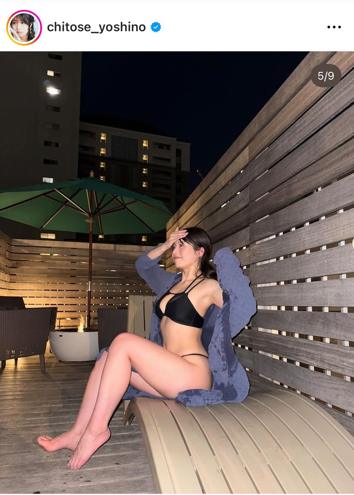 ちとせよしののインスタグラムから