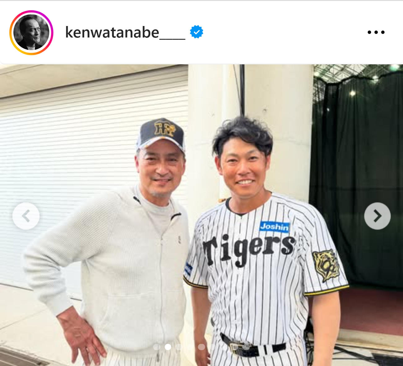 渡辺謙のインスタグラムから