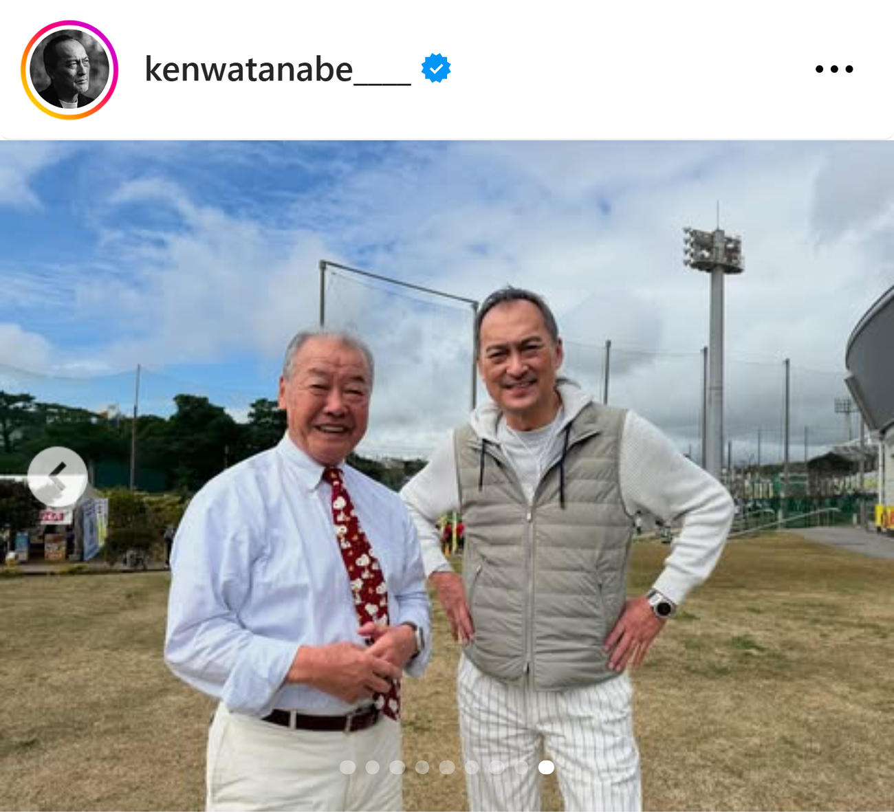 渡辺謙のインスタグラムから