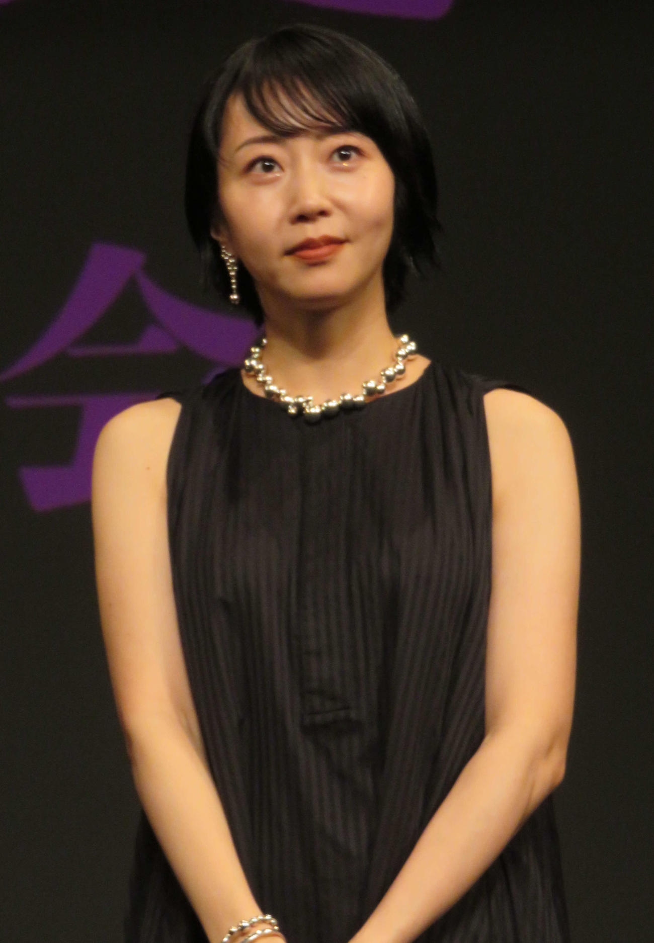 映画「悪い夏」の完成披露上映会に登壇した木南晴夏