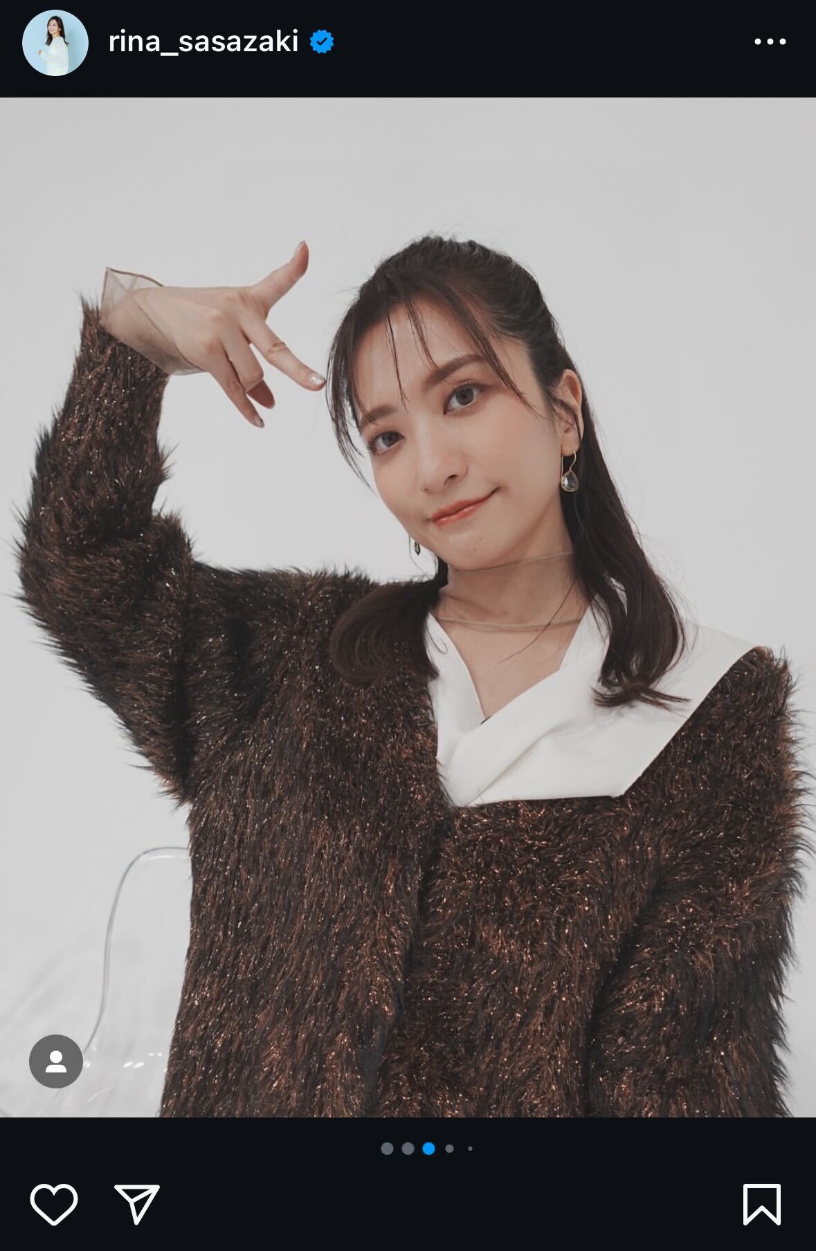 笹崎里菜インスタグラムから
