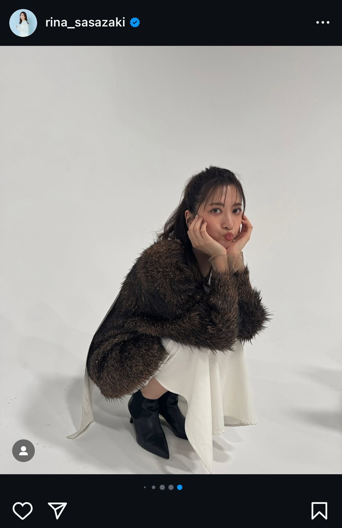 笹崎里菜インスタグラムから