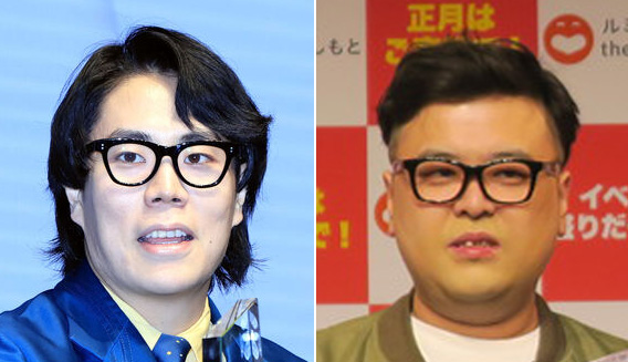 令和ロマン高比良くるま（左）ととろサーモン久保田かずのぶ