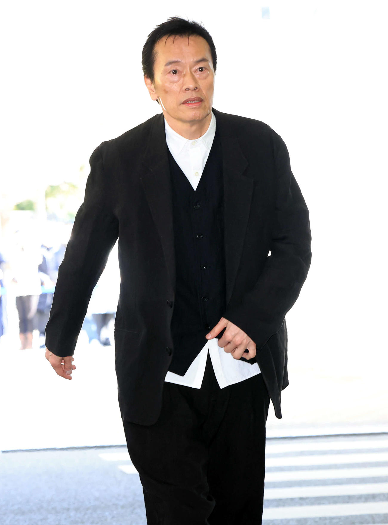 「西田敏行お別れの会」に出席した遠藤憲一（撮影・浅見桂子）
