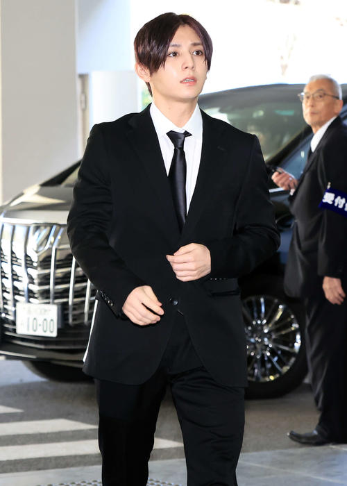 「西田敏行お別れの会」に出席した山田涼介（撮影・浅見桂子）