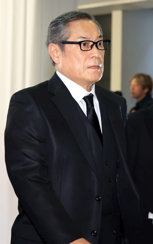 「西田敏行お別れの会」に出席した松平健（撮影・浅見桂子）