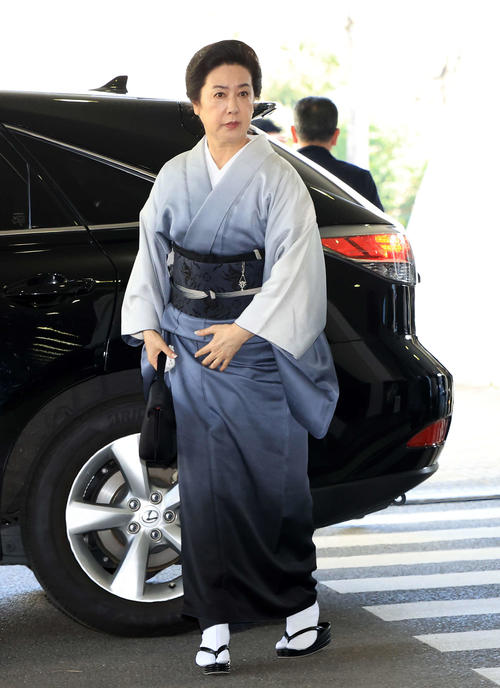 「西田敏行お別れの会」に出席した名取裕子（撮影・浅見桂子）