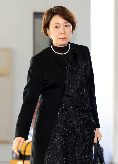 「西田敏行お別れの会」に出席した中園ミホ氏（撮影・浅見桂子）