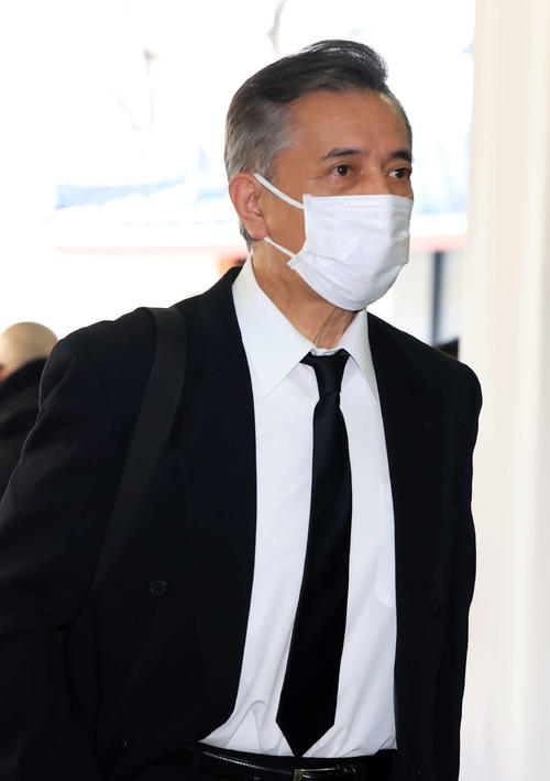 「西田敏行お別れの会」に出席した榎木孝明（撮影・浅見桂子）