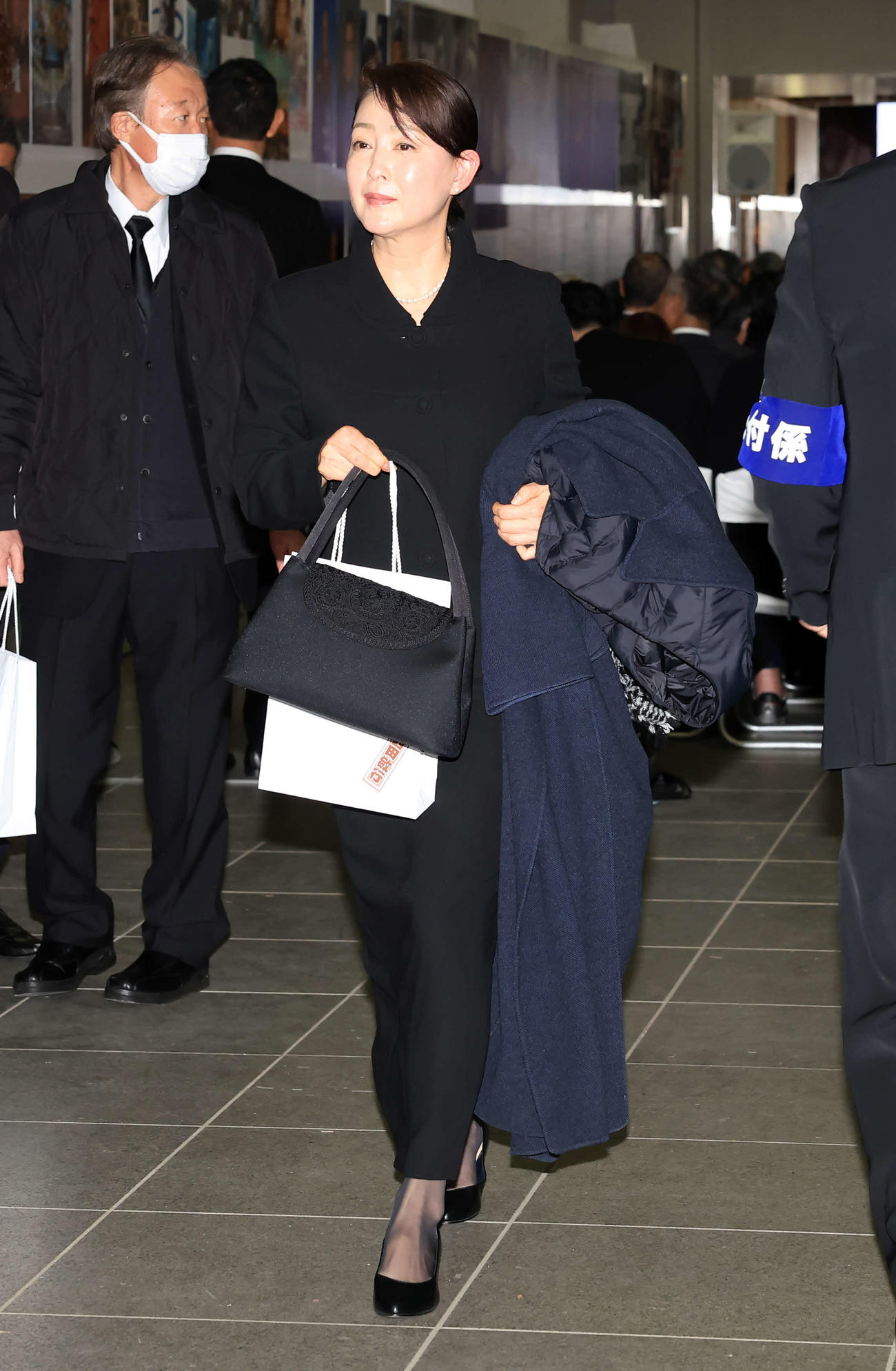 「西田敏行お別れの会」に出席した床島佳子（撮影・浅見桂子）