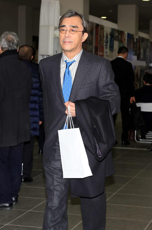 「西田敏行お別れの会」に出席した益岡徹（撮影・浅見桂子）