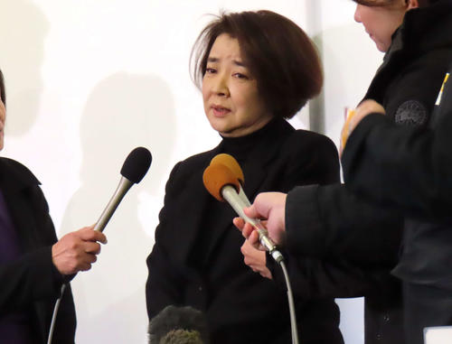 西田敏行さんのお別れの会に参列した岸本加世子