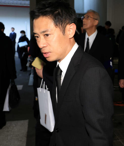「西田敏行お別れの会」に出席した伊藤淳史（撮影・浅見桂子）