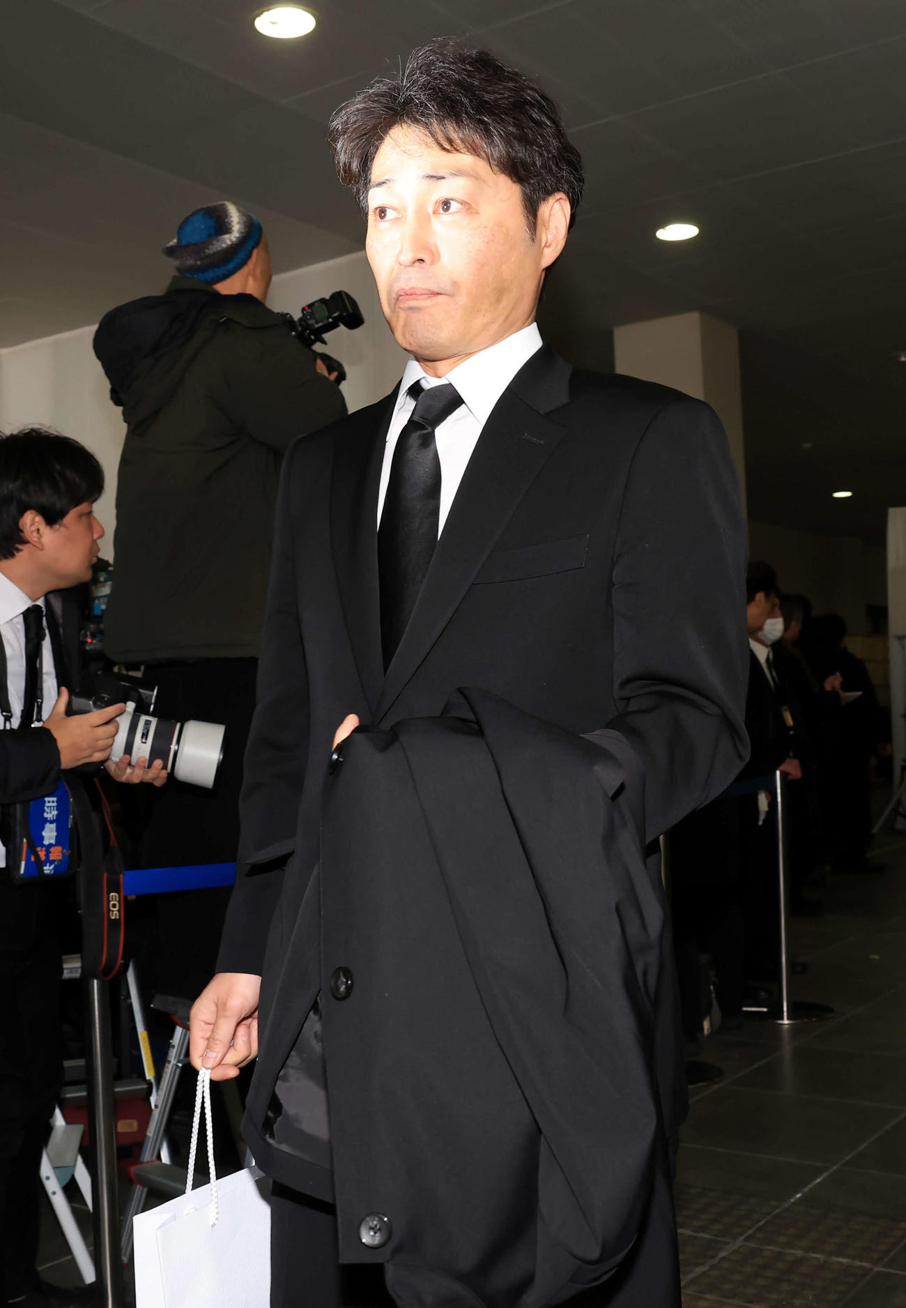 「西田敏行お別れの会」に出席した安田顕（撮影・浅見桂子）