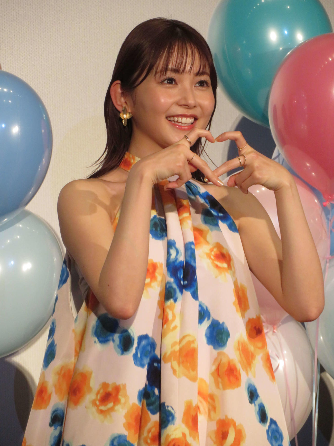 映画「顔だけじゃ好きになりません」完成披露イベントに登壇した久間田琳加（撮影・村上幸将）