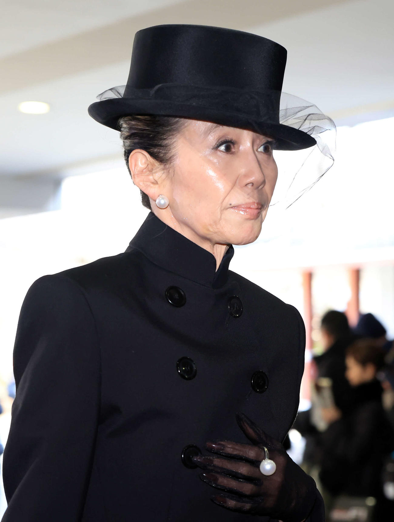 「西田敏行お別れの会」に出席した萬田久子（撮影・浅見桂子）
