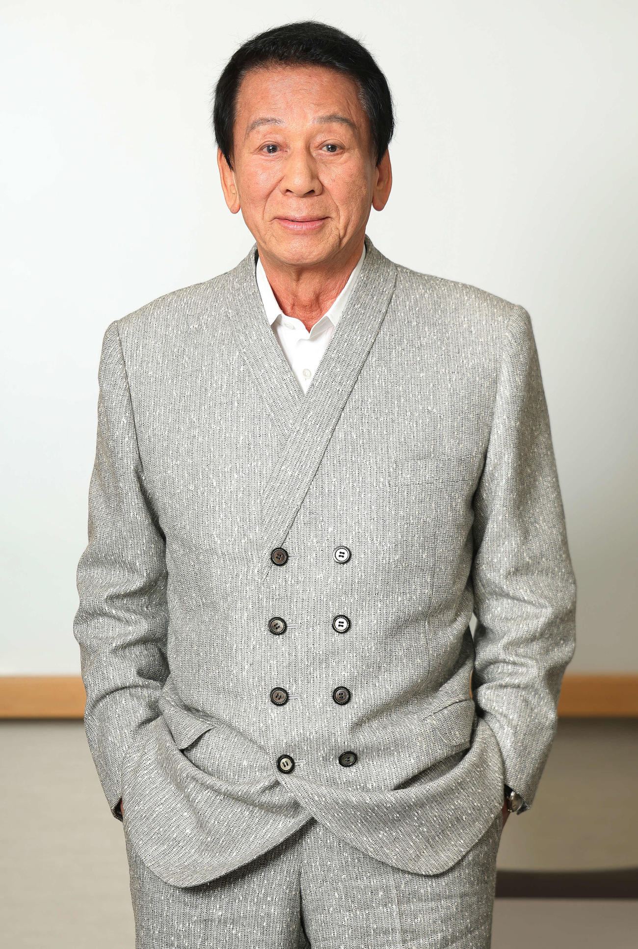 アニメ映画「親鸞　人生の目的」で声優に初挑戦した杉良太郎（撮影・野上伸悟）