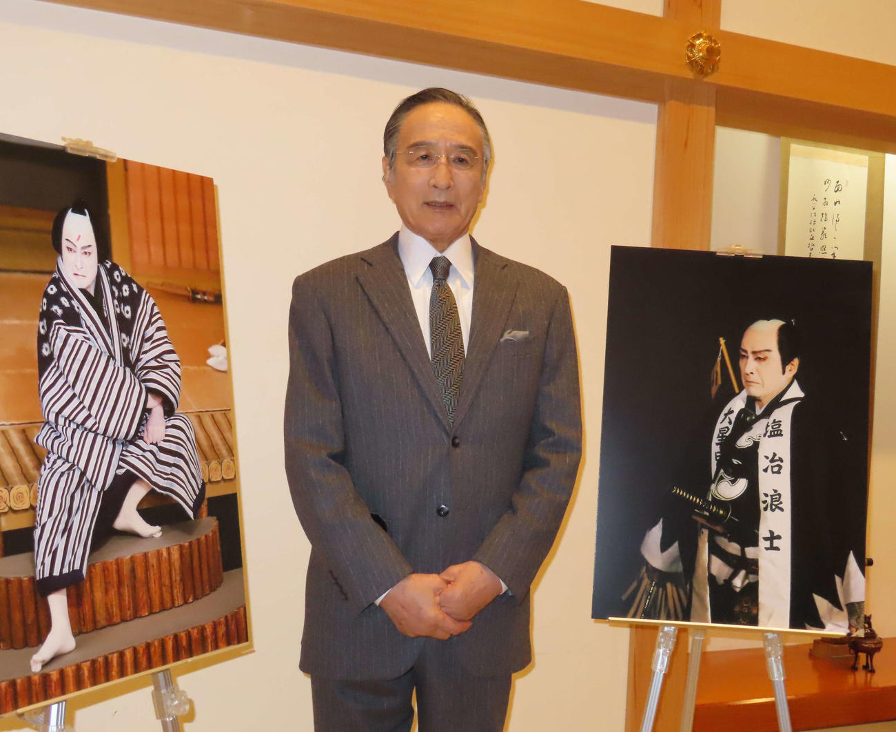 「三月大歌舞伎」「4月大歌舞伎」の取材会を行った片岡仁左衛門