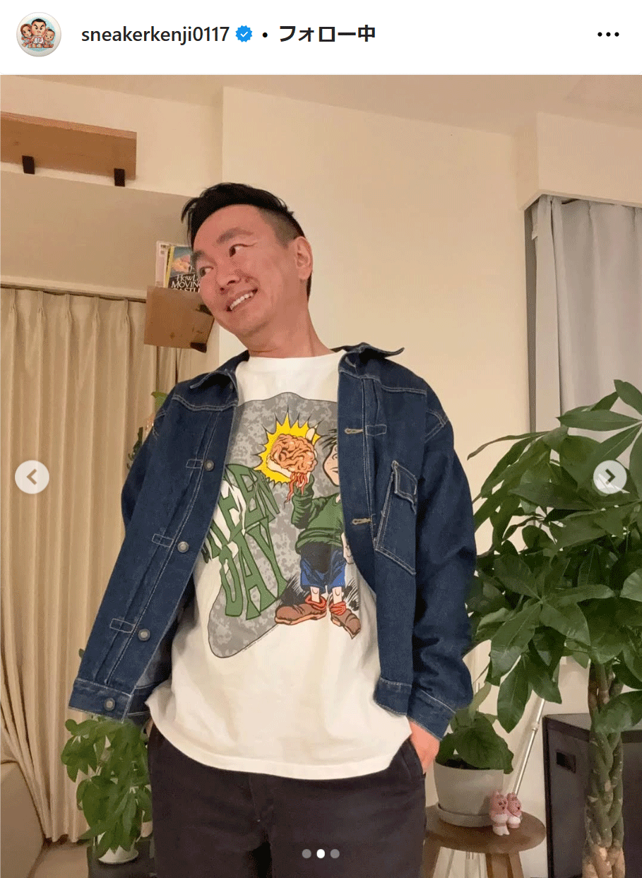 かまいたち山内健司のインスタグラムから