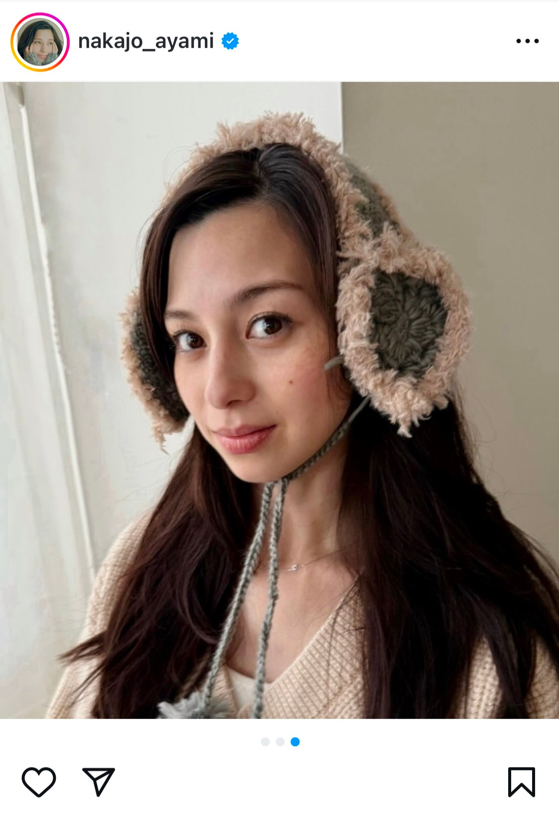 中条あやみのインスタグラムから