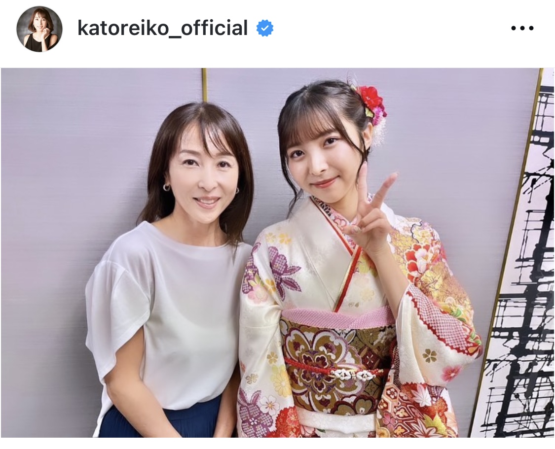 かとうれいこのインスタグラムから