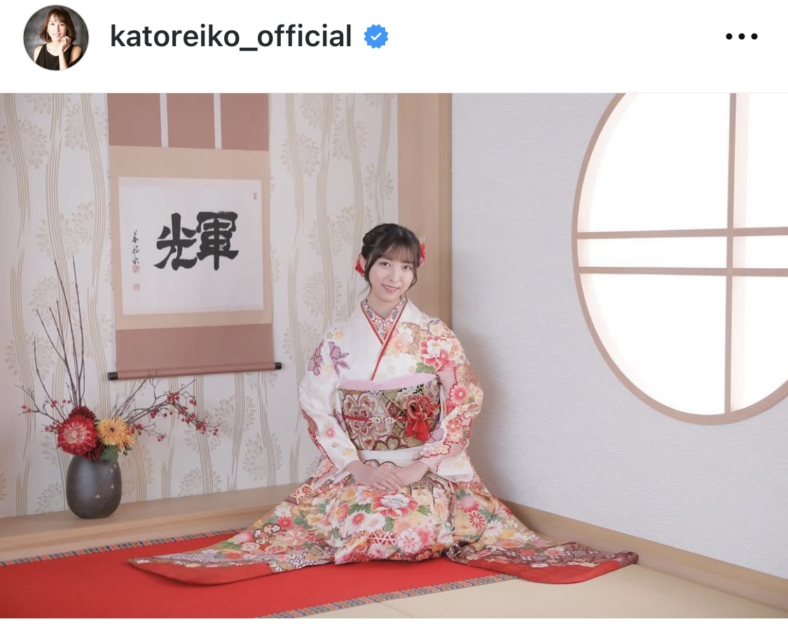 かとうれいこのインスタグラムから