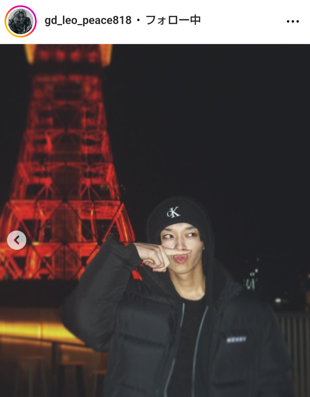 松本怜生のインスタグラムから