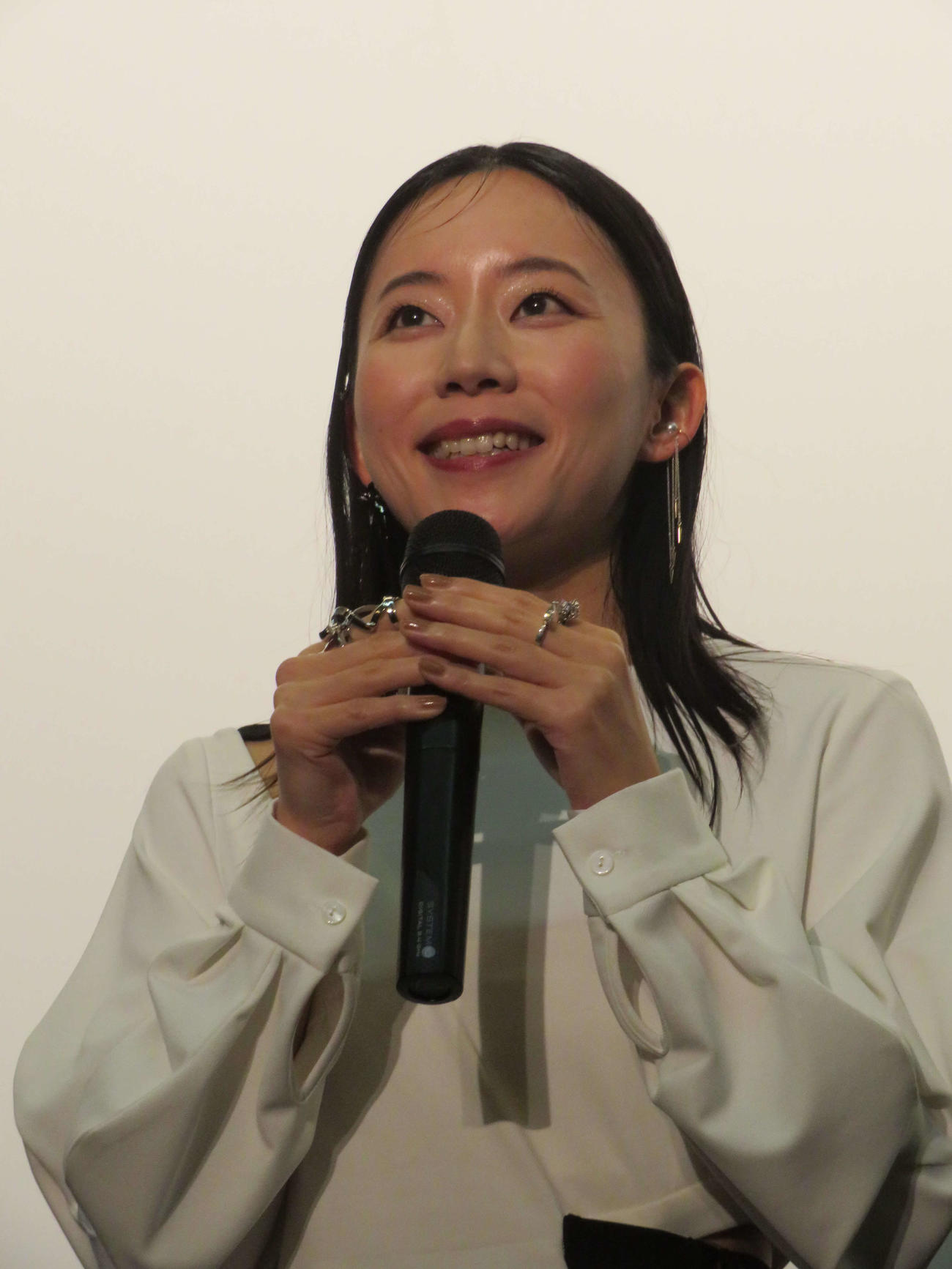 映画「初級演技レッスン」初日舞台あいさつに登壇した大西礼芳（撮影・村上幸将）