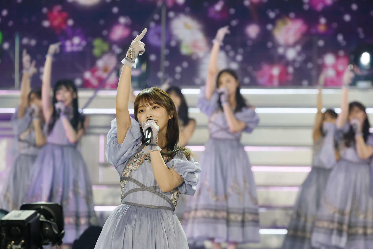 卒業コンサートでパフォーマンスする乃木坂46与田祐希　鈴木健太（KENTA Inc．）氏撮影