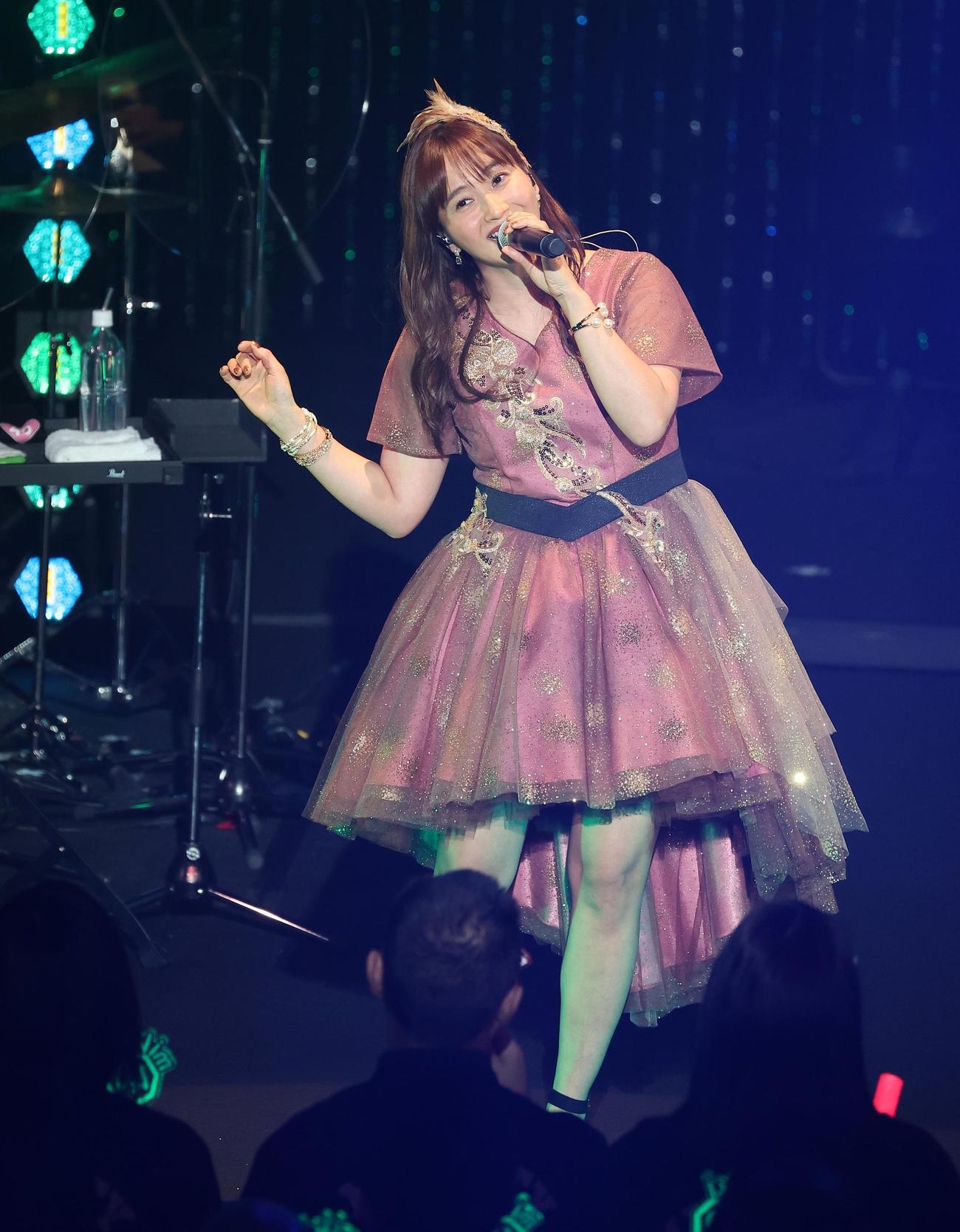 40歳記念ライブを開催した藤本美貴（撮影・中島郁夫）