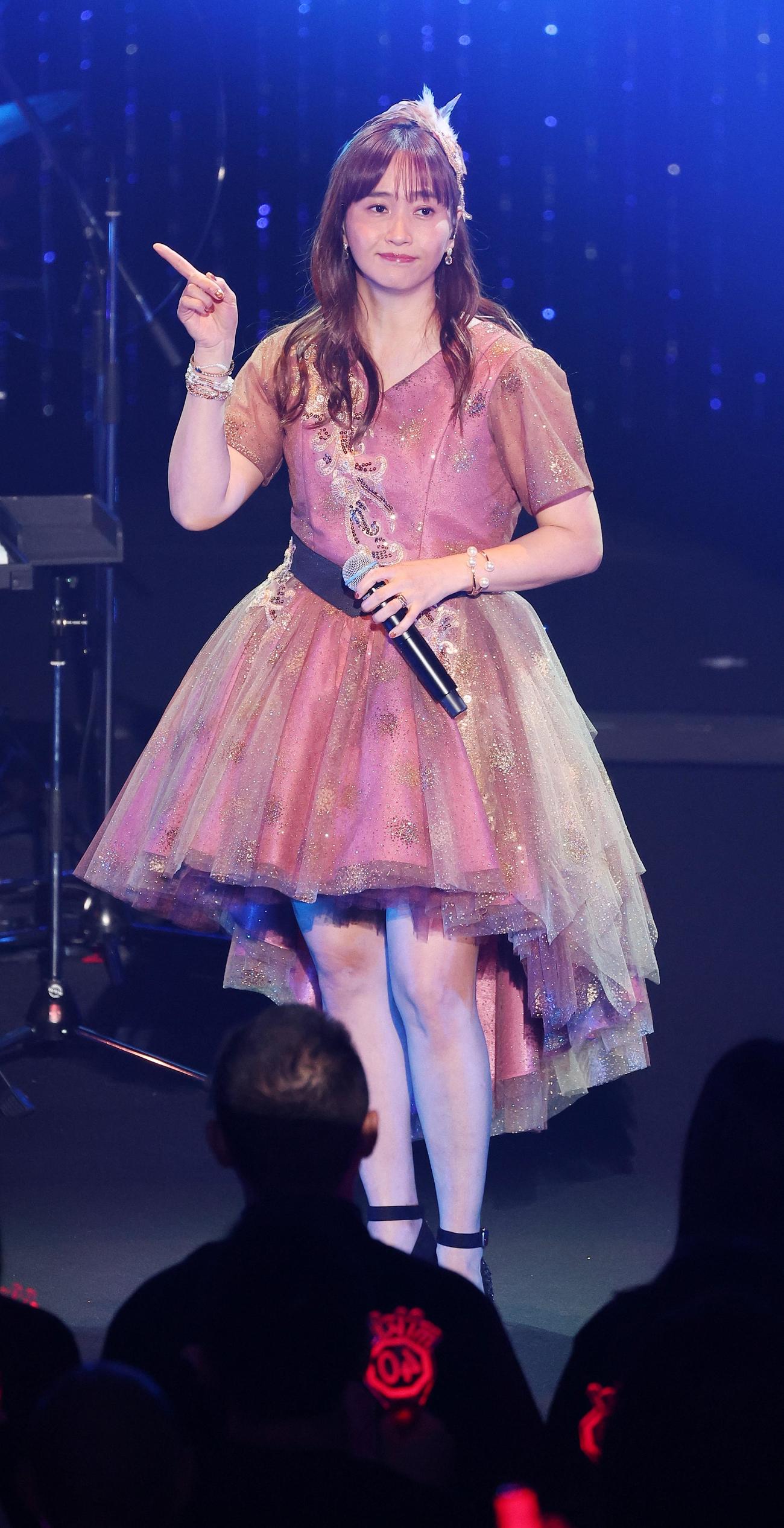 40歳記念ライブを開催した藤本美貴（撮影・中島郁夫）