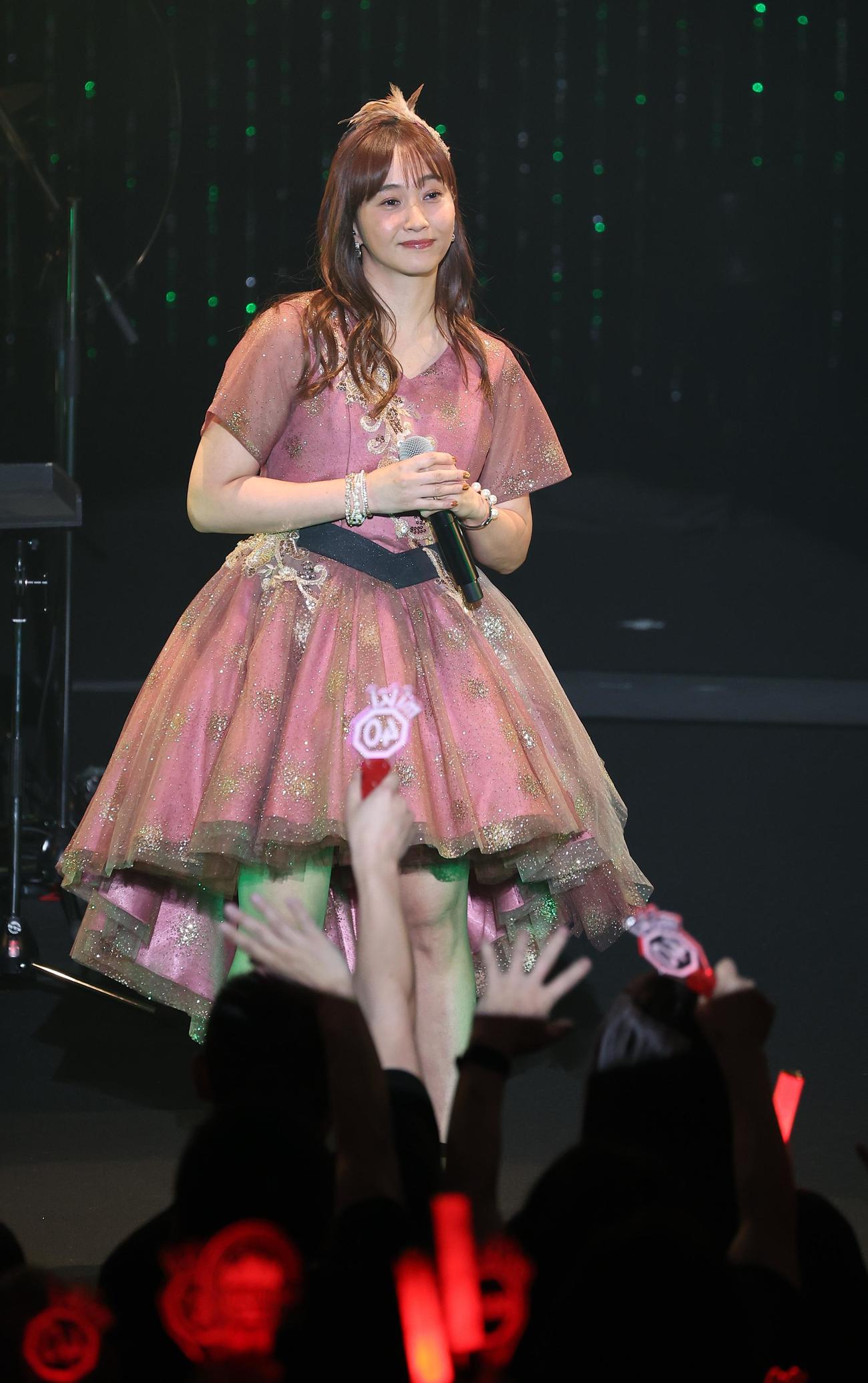 40歳記念ライブを開催した藤本美貴（撮影・中島郁夫）