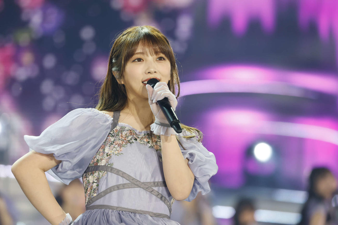 卒業コンサートでパフォーマンスする乃木坂46与田祐希　鈴木健太（KENTA Inc．）氏撮影