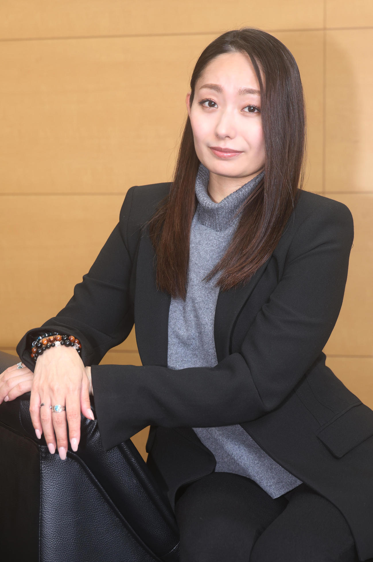舞台「Mother」への意気込みを語る安藤美姫（撮影・中島郁夫）
