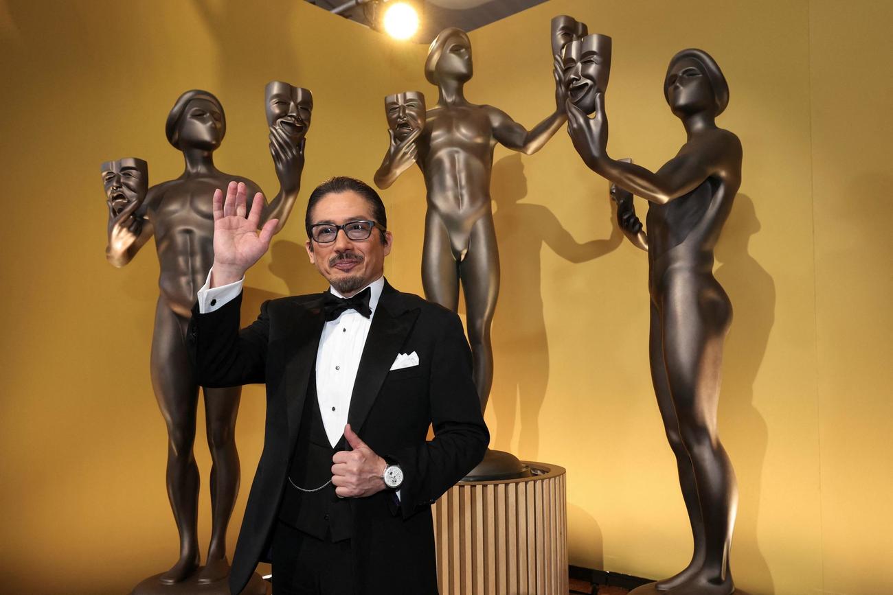 SAG（全米映画俳優組合）賞の男優賞（ドラマシリーズ）を受賞した真田広之（ロイター）