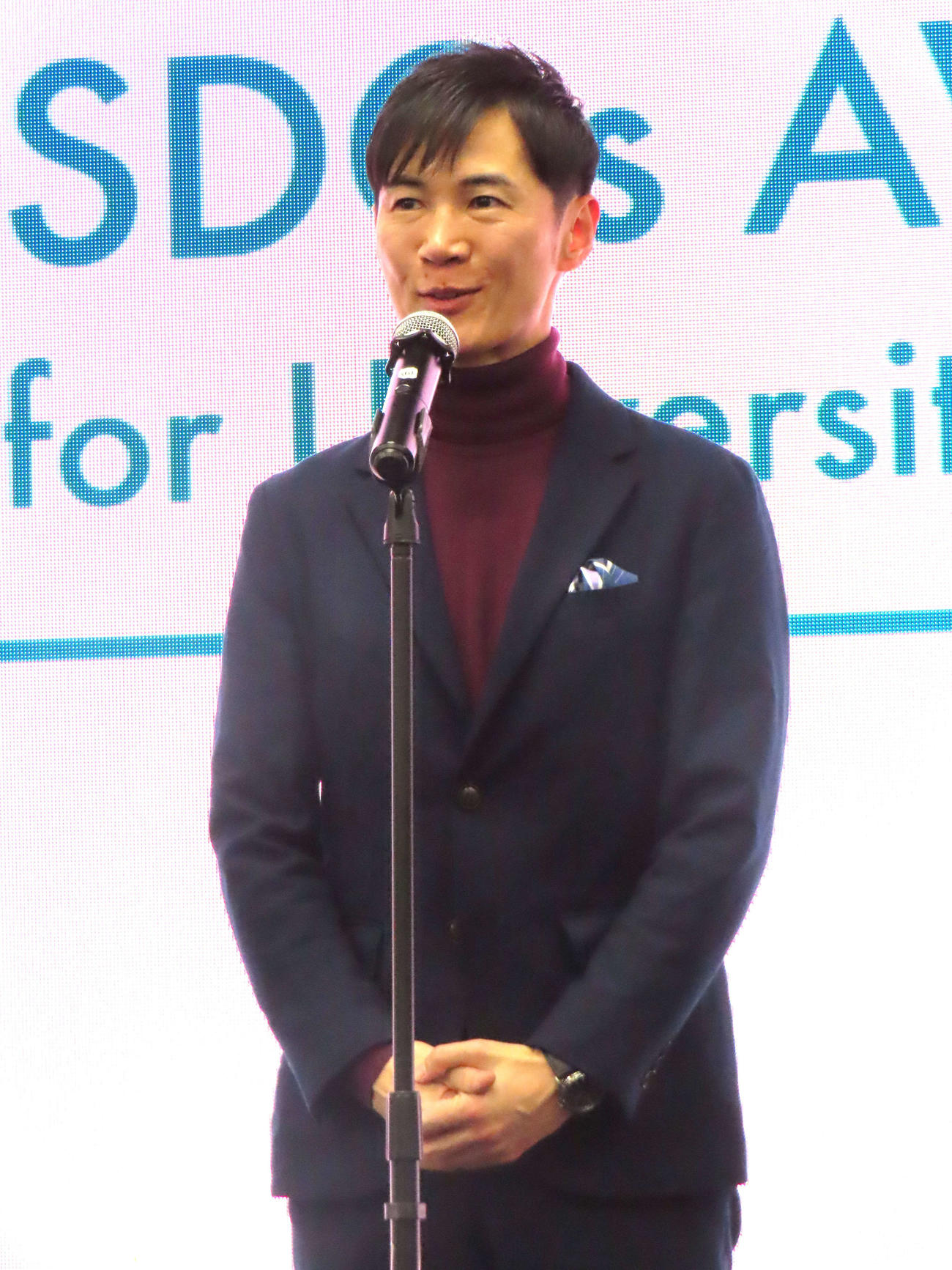 「BEST SDGs AWARD for University　」に登壇した石丸伸二氏