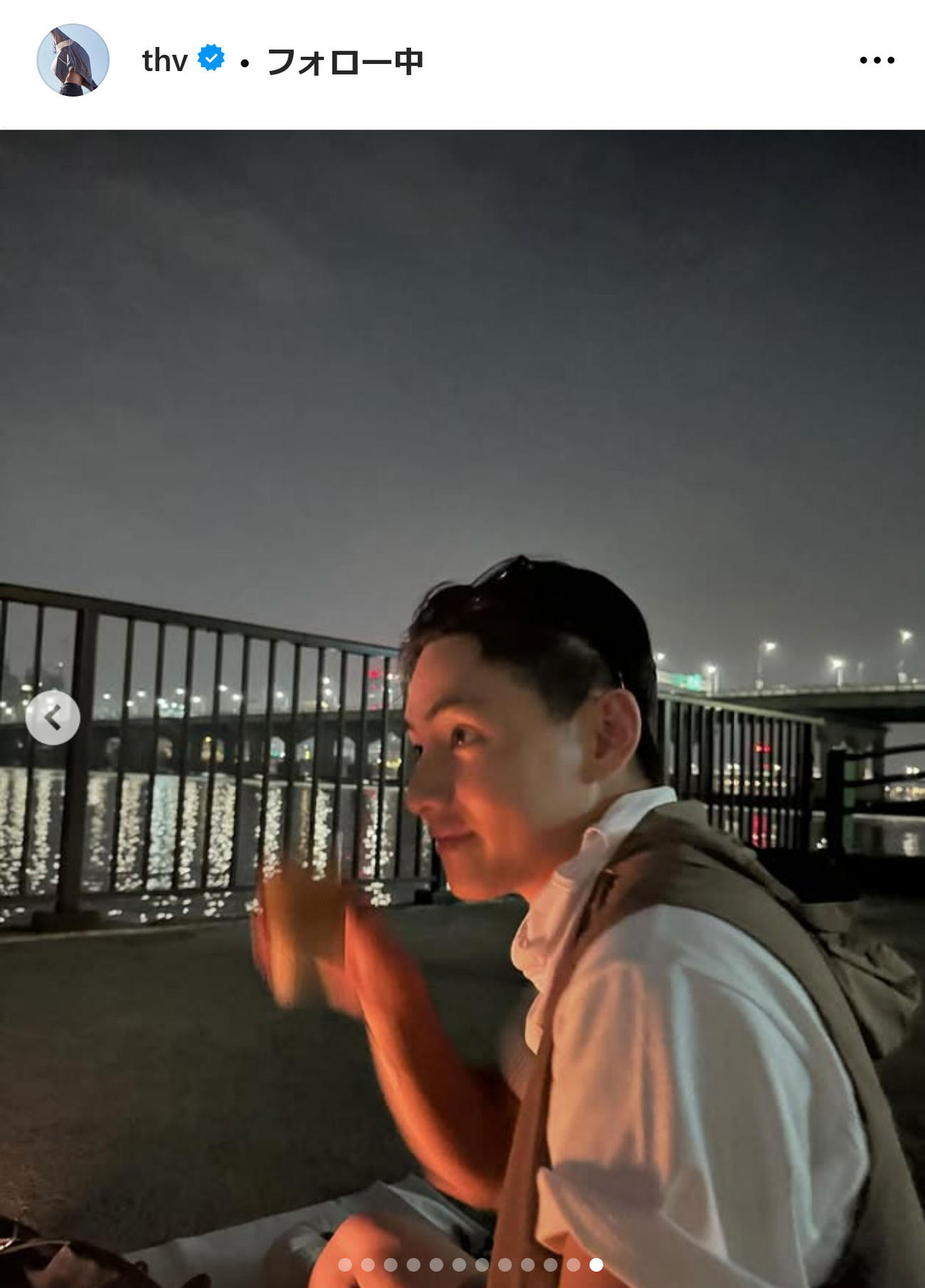 BTSメンバーVのインスタグラムから