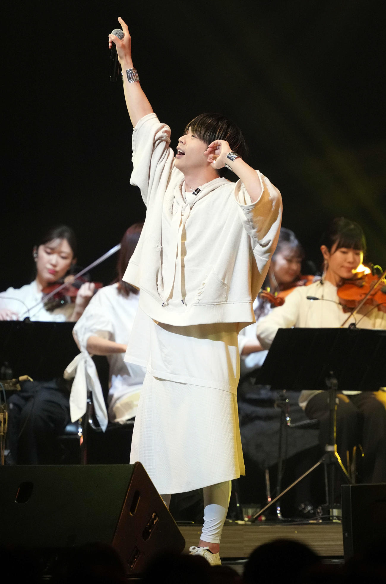 初のソロコンサートでファンとともに熱唱する増田貴久（撮影・たえ見朱実）