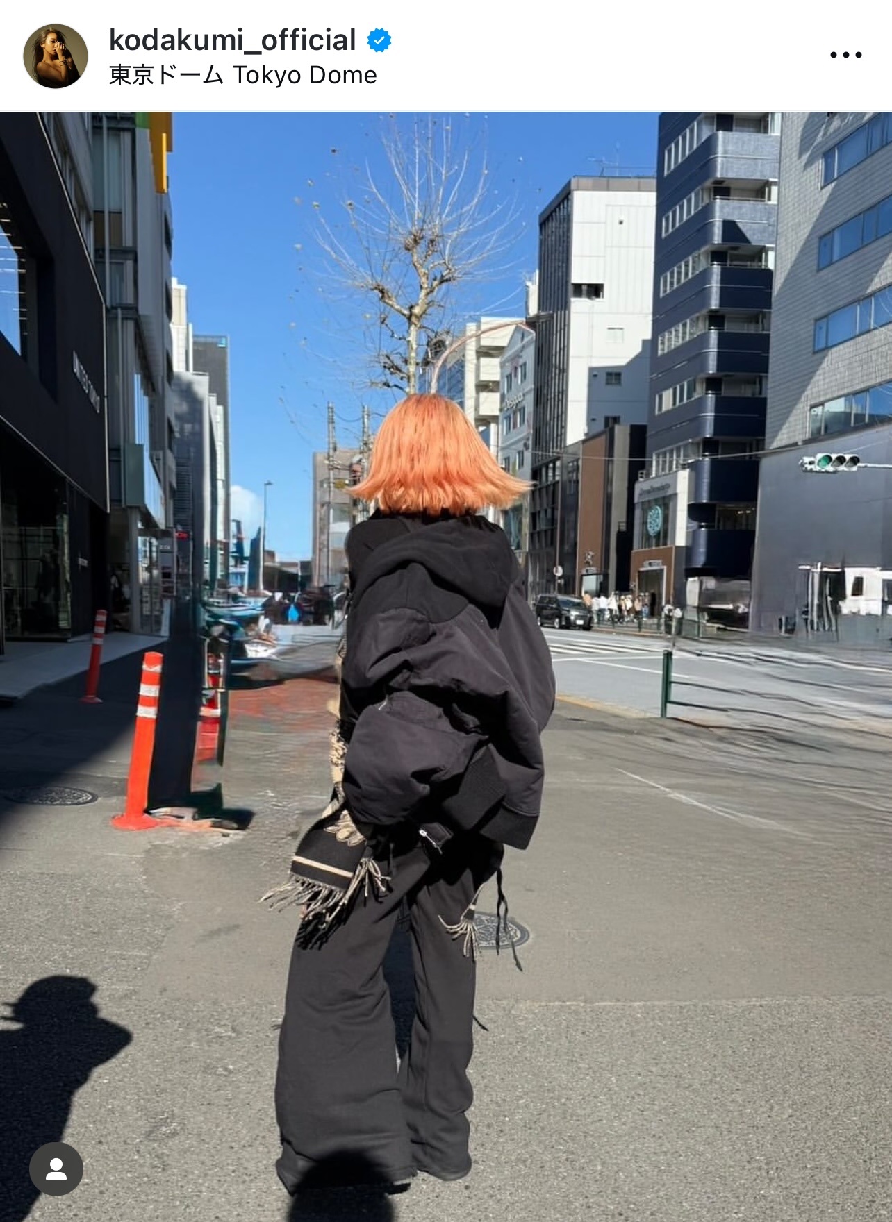 倖田来未のインスタグラムから