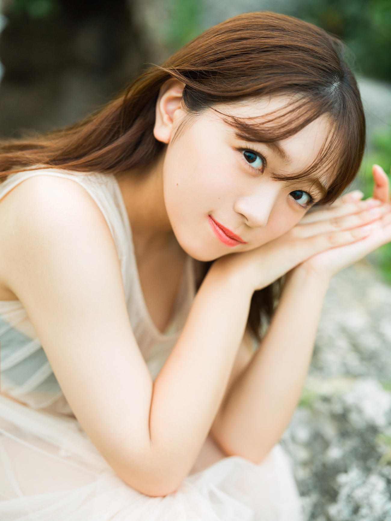 ファースト写真集「友達以上」を発売した武田智加（撮影／大藪達也）