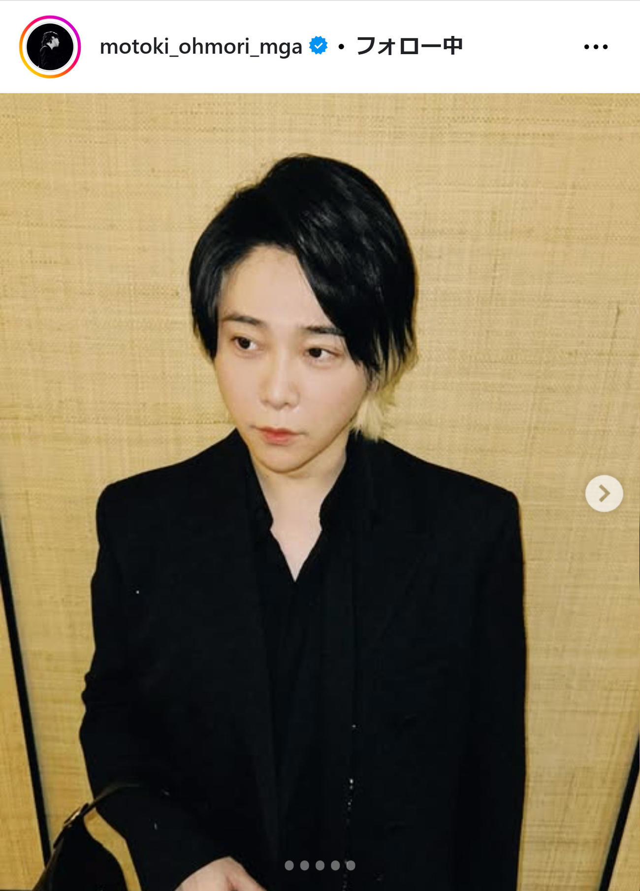 Mrs. GREEN APPLE大森元貴のインスタグラムから