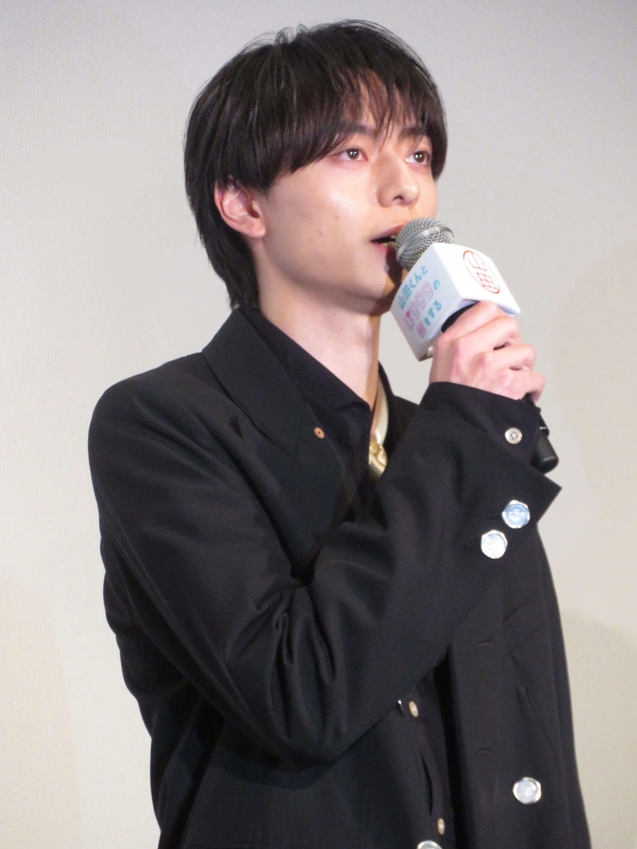 映画「山田くんとLv999の恋をする」完成披露試写会に出席した作間龍斗