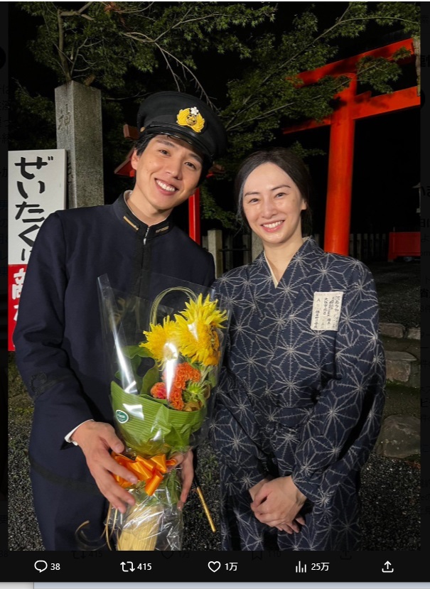 北川景子のＸ（旧ツイッター）から