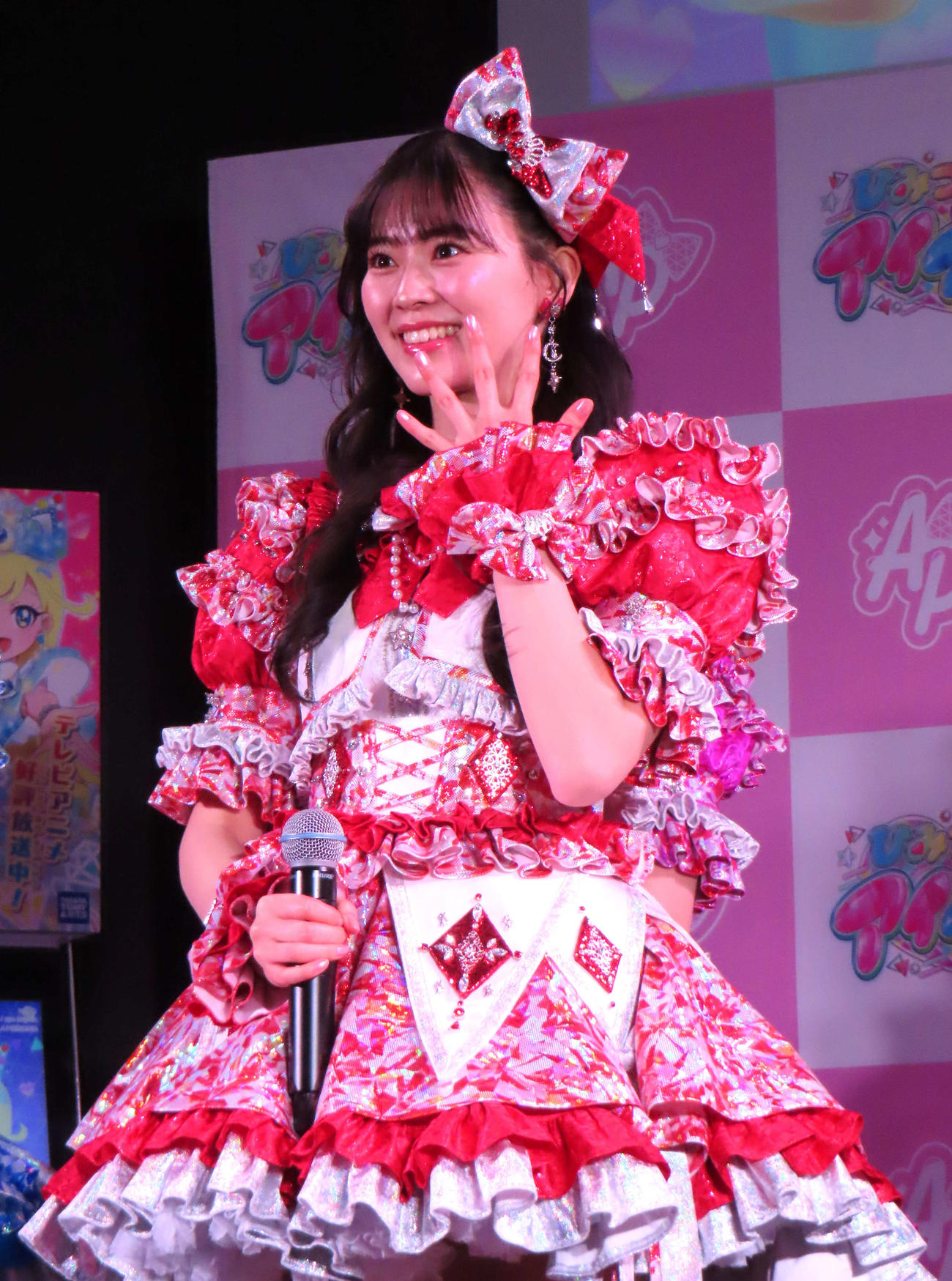 「『ひみつのアイプリ』2期発表会」に登壇した超ときめき　宣伝部の坂井仁香