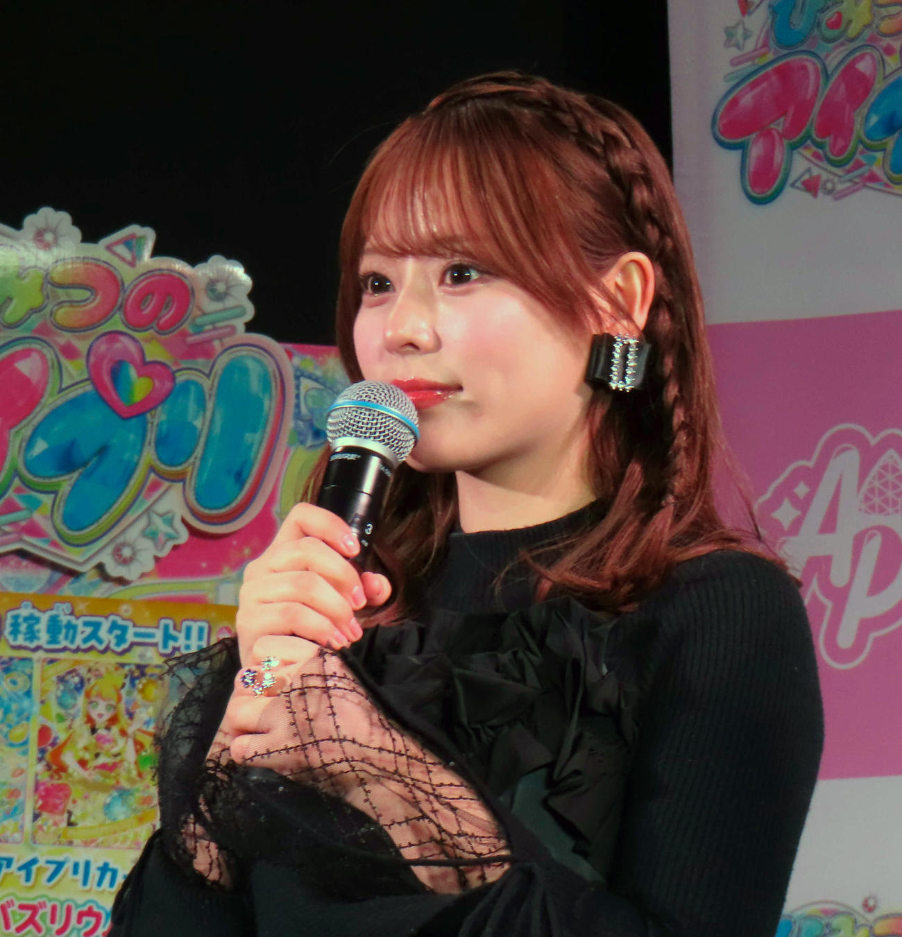 「『ひみつのアイプリ』2期発表会」に登壇した齊藤なぎさ