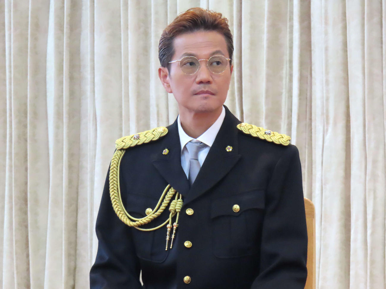 特別防犯支援官委嘱式に登壇したEXILEのATSUSHI