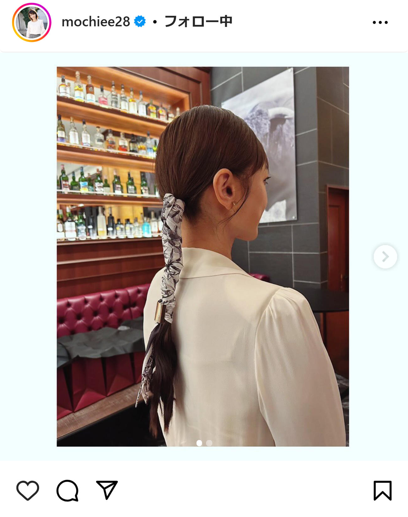 望月理恵のインスタグラムから